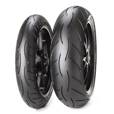 Metzeler Sportec M5 Interact 120 70 + 180 55 17 Coppia Pneumatici moto Gomme 25