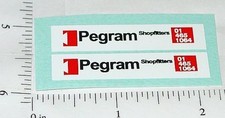 Pair Matchbox 5D Pegrams London Bus Stickers MB-5D1