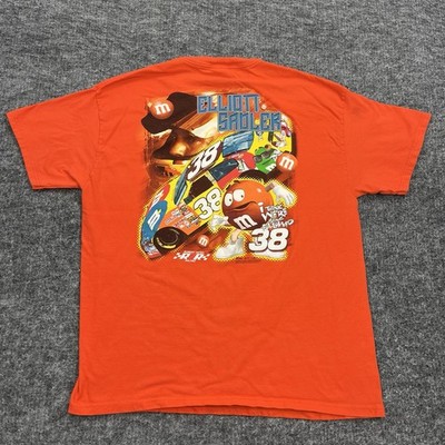 Nascar Shirt Mens Extra Large XL Orange Tee M&M Elliot Sadler Chase