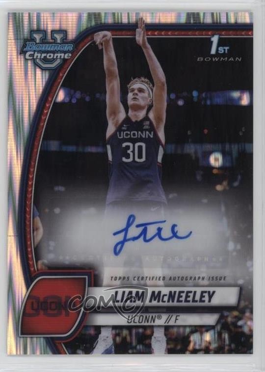2024-25 Bowman U Chrome Stealth Refractor Auto Liam McNeeley #52 Auto go9