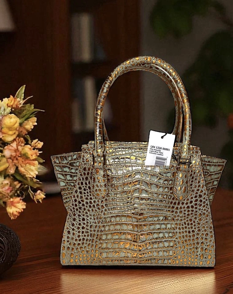 Brahmin Nuevo con Etiquetas🌹 Mini Priscilla Azul Claro Turquesa Tiete Muy Buen Estado Cobre y Turquesa Foto 2 de 4