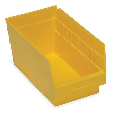 QUANTUM STORAGE SYSTEMS QSB202YL Shelf Bin,Yellow,Polypropylene,6 in 2ZMT1