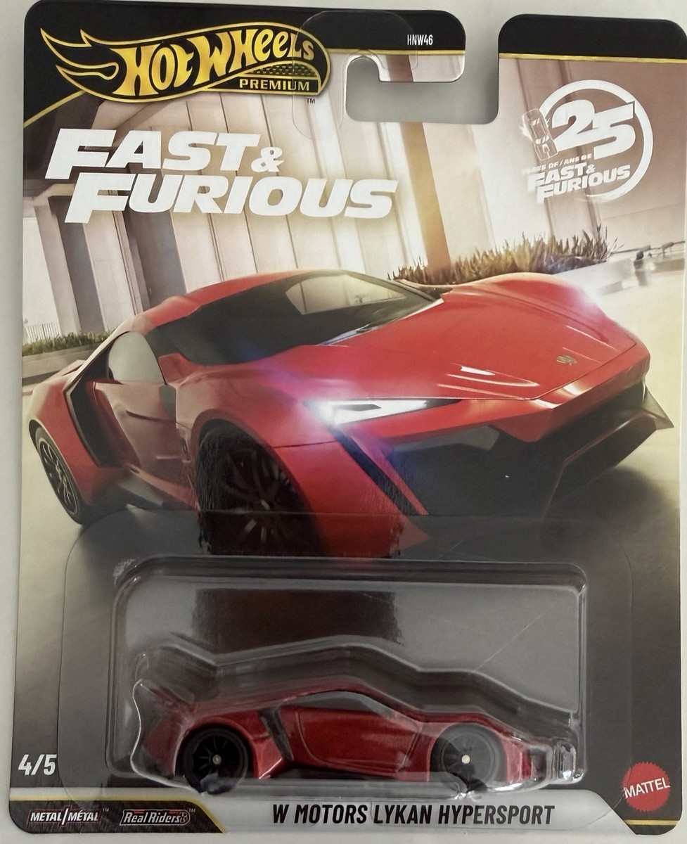 Hot Wheels Premium 25th Fast & Furious W Motors Lykan Hypersport