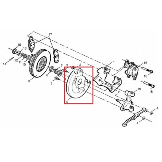 Speedway Pair of 1964-72 GM A, F & X Body Front Brake Backing Plates - Image 2 of 4
