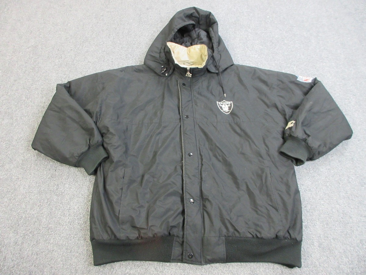 アンダーカバー 99年製 90s レリーフ期 コットン ブルゾン 黒 SS Vintage Oakland Raiders Jacket Mens XL NFL Football Starter