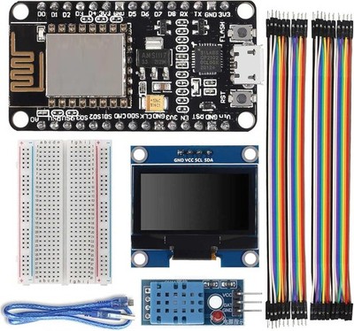 WiFi Starter Kit ESP32 DHT11 OLED Display Breadboard