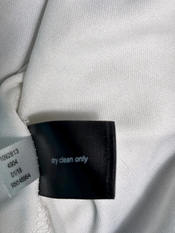 Lane Bryant Lace Floral Dress Womens Size 18/20 White & Blue Short Sleeves  - Image 4 of 4