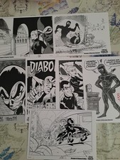 Casale Diabolika 2015: Set Di 7 Stampe A Tema Diabolik Umoristico 