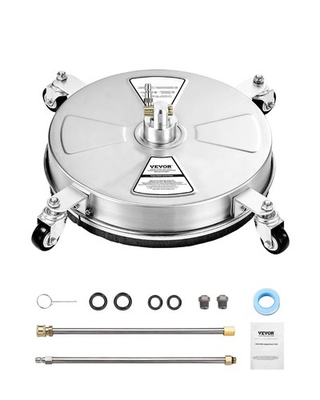 #ad 15quot; Pressure Washer Surface Cleaner 4000 PSI Stainless Steel w 4 Wheels amp; Wands $79.05