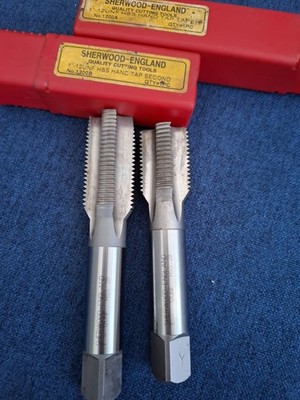 Sherwood 1'' x 12 UNF Spiral Point Gewindebohrer Gewindebohrer Set 1'' Kegel & 2. Gewindebohrer