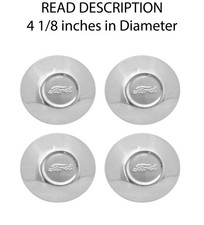 Set 4 Stainless Ford Script Hubcap For 1930-31 Model A Wheel Cap Licensed