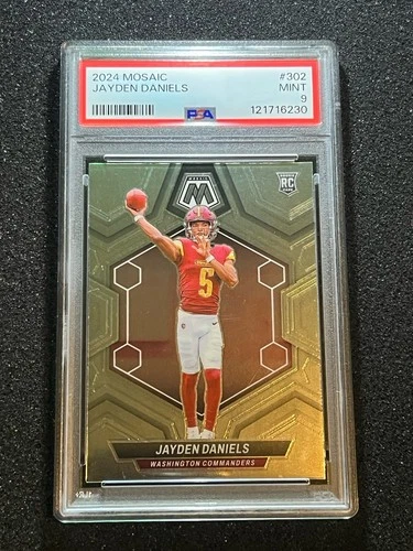 Jayden Daniels- 2024 Panini Mosaic Rookie Card Washington Commanders Mint 9