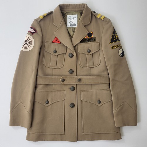 Moschino Cheap and Chic, Moschino Cheap And Chic Jacket Womens Size 10 Brown Military Harmony Vintage 90s