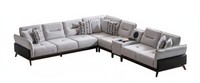 Ecksofa Weiß Farbe Moderner Stil Audiosystem Weiche Armlehnen Neu