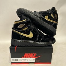 Nike Shoes Air Jordan 1 High OG GS Black Metallic Gold 2024