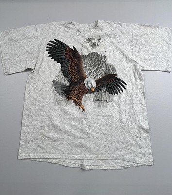 Vintage Hazelwoods Shirt Mens 2XL Gray Eagle Albuquerque Graphic Tee USA Premium