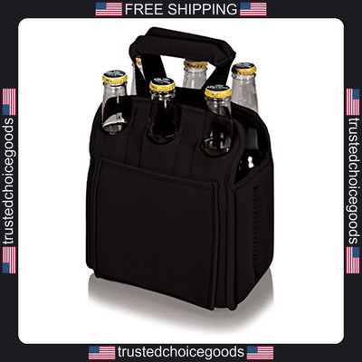 Oniva Picnic Time six pack insulated beverage tote black