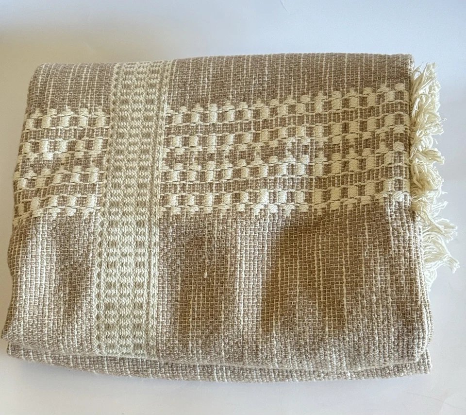 Threshold Studio McGee Pillow Covers 24x24 Set of 2 Neutral Beige Textured Boho - Image 3 of 4