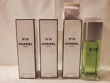 3 Bottles CHANEL No.19 women EDT perfume 3.4oz 100ml MADE IN FRANCE  FREE SHIP 
