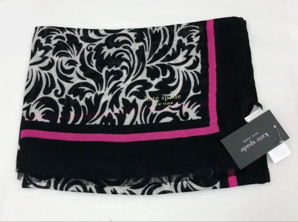 Bufanda oblonga Kate Spade para mujer nueva con etiquetas Foto 2 de 2
