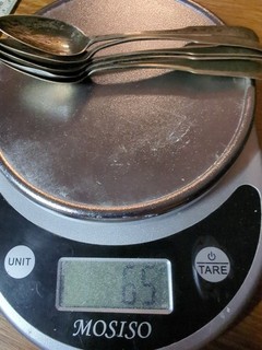 5 Vintage Coin Silver Tea Spoons B. Cleveland