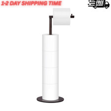 Toilet Paper Holder Stand, Free Standing Toilet Paper Roll Holder for 4 Spare Ro