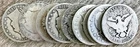 90% Silver Barber Half Dollars - Average Circulated Full Dates