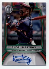 2025 Topps Tribute Autographs Green #TAAM Angel Martinez Rookie RC Auto 37/99