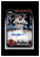 2024 Topps Chrome Update Autographs Refractors Wade Meckler RC /499 Giants