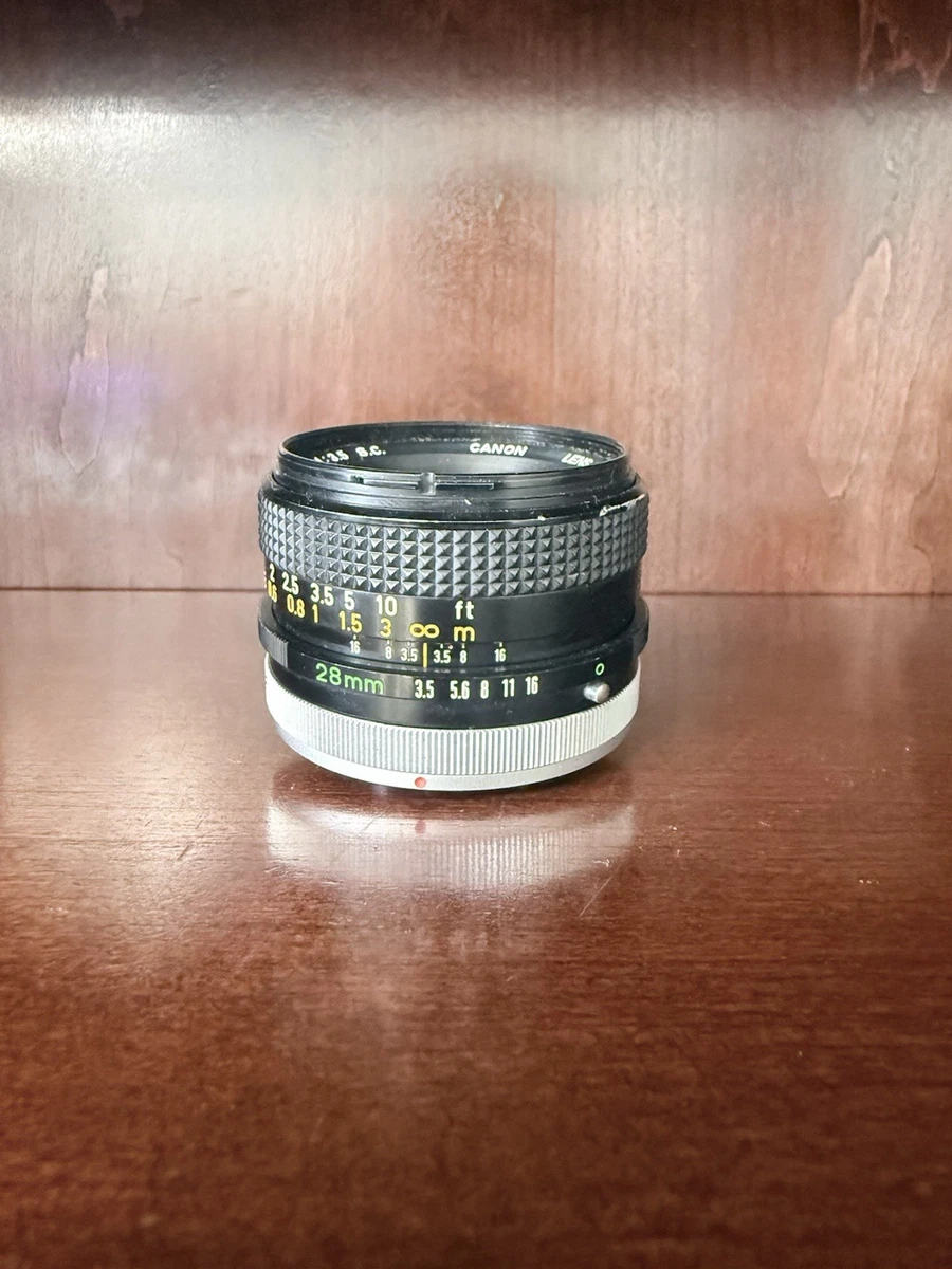 Canon FD f/3.5 Camera Lenses 28mm Focal for sale | eBay