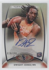 2012 Topps Platinum Rookie Black Refractor 18/150 Dwight Jones #162 Auto 0b2
