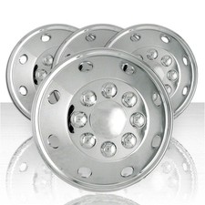 1 - 16 Chrome Dual Wheel Simulators Hub Cap Covers For Rv Motorhome Van Truck 1 - 16 Chrome Dual Wheel Simulators Hub Cap Covers For Rv Motorhome Van Truck