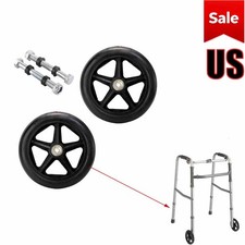 6" Anti-Slip Front Wheels Replacement for Wheelchair  Rollator Walker FAST SHIP