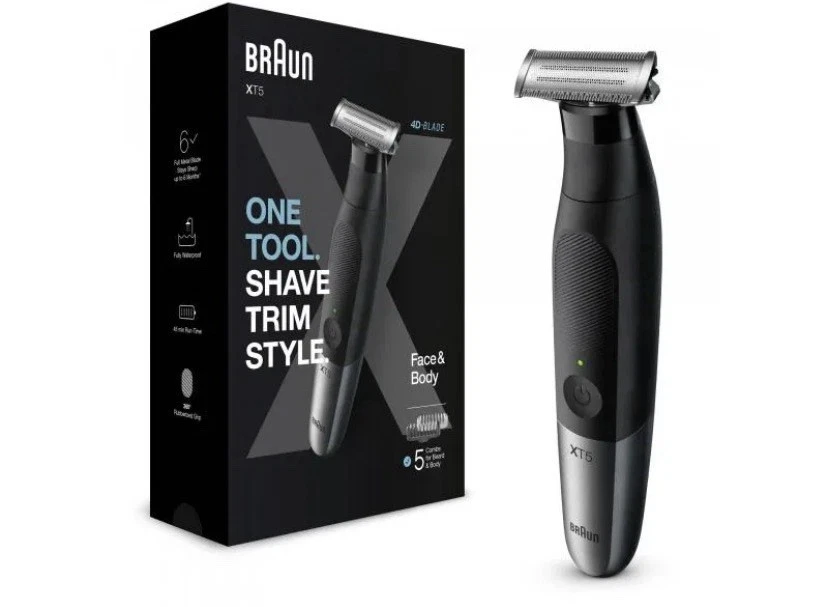Braun XT5 One Tool rasoir visage & corps humide/sec sans fil - Photo 1/1