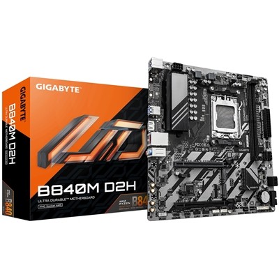 Gigabyte B840M D2H Amd Am5 Socket Motherboard Micro-Atx 2X Ddr5 Slots 2X M.2 Soc - Image 3