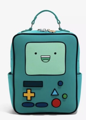 Adventure Time BMO Figural Mini Backpack With Interchangeable Face Plates New
