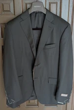 CANALI 100% Wool BLACK Suit Jacket, Model 13290, Size 42 R / 52 (EU) NWD