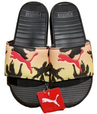 Puma Cool Cat Real Deal Slides Summer Hawaiian Ocean Theme