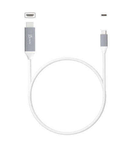 j5 Create USB-C to 4K HDMI Cable USB C to HDMI 4k Gray NEW - Picture 2 of 5
