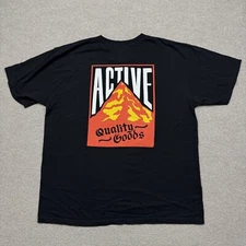 Active Ride Shop Men's Shirt XL Black Short Sleeve Skateboarding Graphic Tee