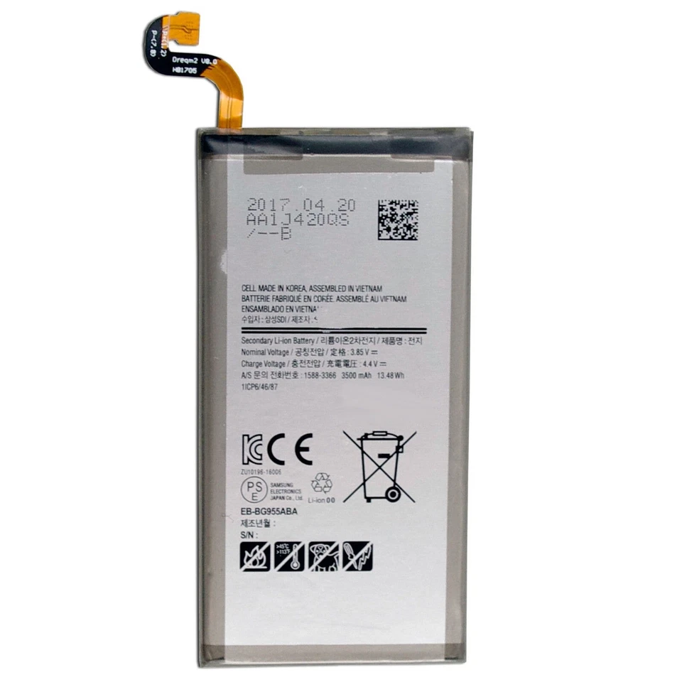Batería de repuesto original Samsung Galaxy S8 Plus 3500mAh G955U G955F + Herramientas Foto 2 de 2