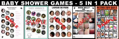 5 in 1 MEGA games pack! Includes Labour or porn, beer or preg ...