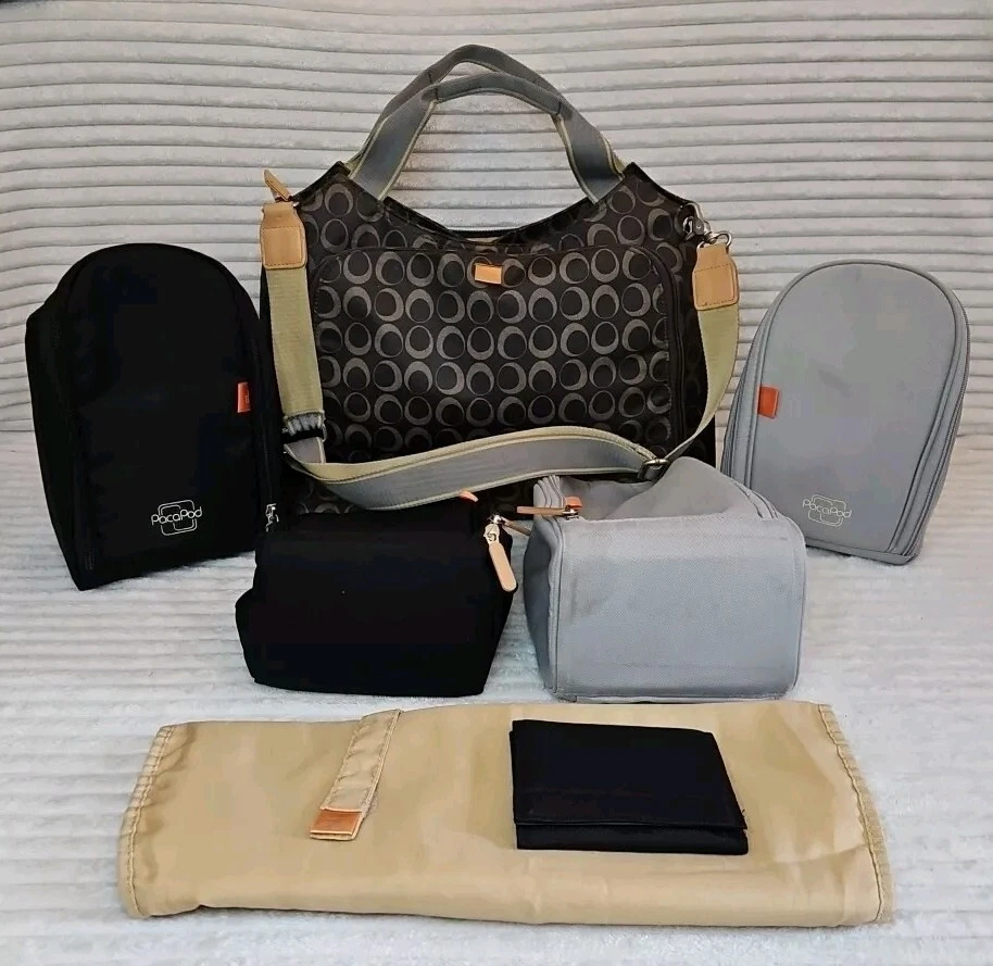Pacapod Napier Baby Changing Plus 4 Inner Bags Mat & Warmer VGC