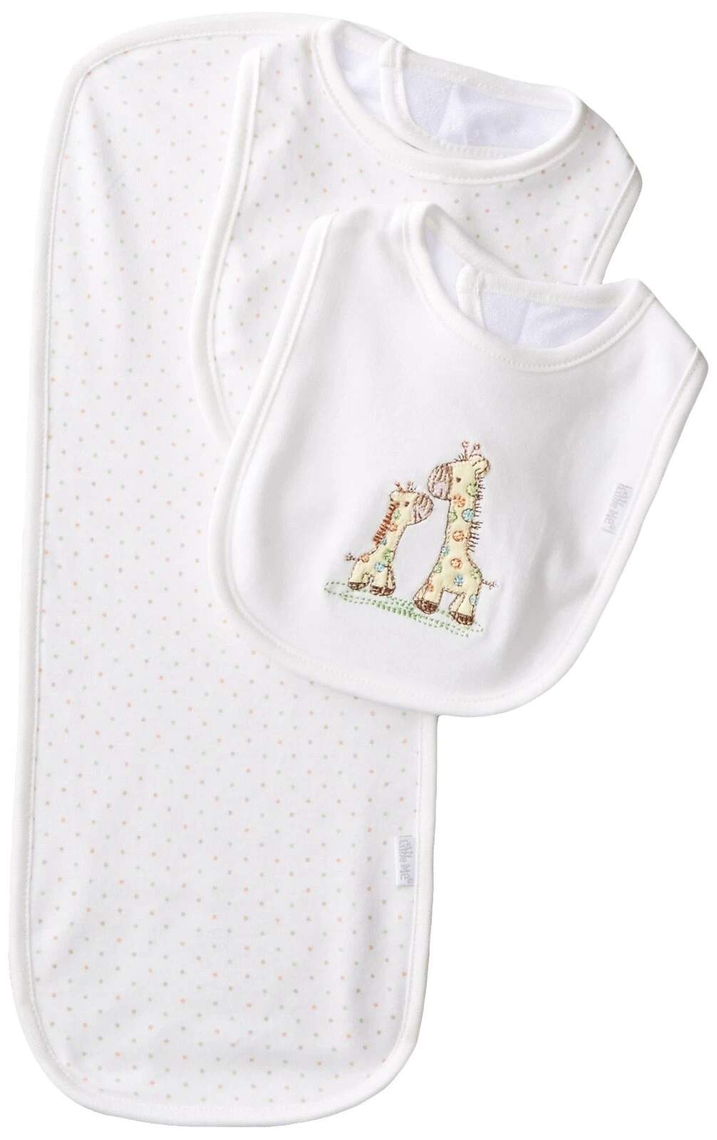 Little Me White Baby Bibs & Burp Cloths