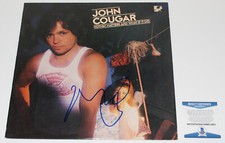 SINGER JOHN COUGAR MELLENCAMP SIGNED VINYL ALBUM RECORD LP 2 BAS BECKETT COA