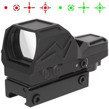 Red/ Green Dot Reflex Sight Scope Tactical Optical Collimator 4 Reticle Sights