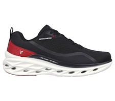 Skechers Men Shoes Black Red Glide Memory Foam Mesh Sport Comfort Casual 232636