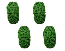 Pack of 4 GREEN Waxed Linen Cotton Jewelry Cord 1mm Craft Thread 100 yds