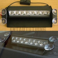 8 LED 12V Auto Giallo Lampada Luce Arancione Stroboscopica di Emergenza Strobo