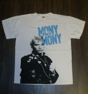 Vtg Billy Idol Mony Mony Cere T Shirt Medium Cotton Ebay